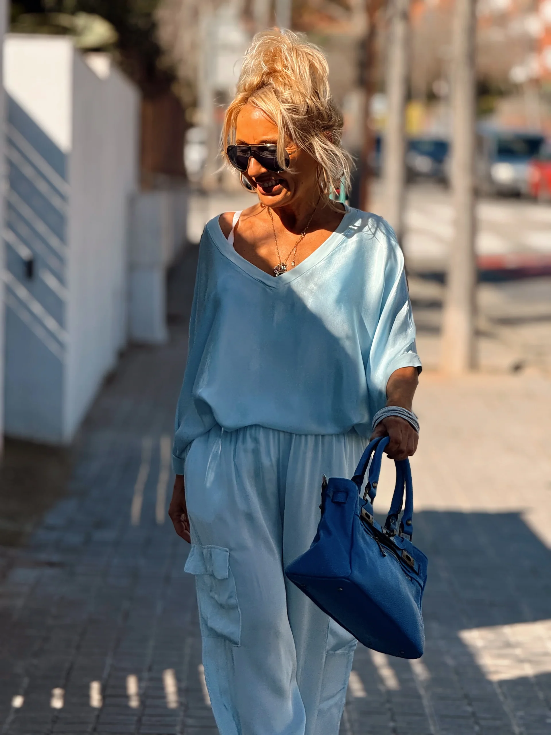 BOLSO TANGER AZUL - Imagen 7