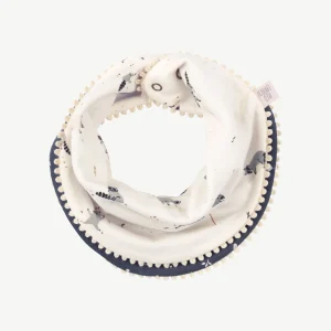 Bandana reversible 'frolicsome raccoons' sea salt