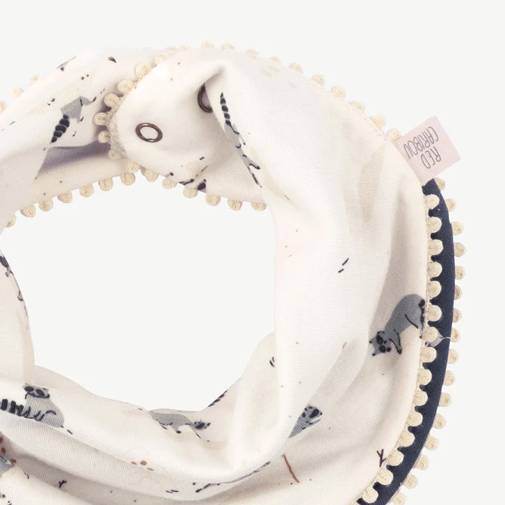 Bandana reversible 'frolicsome raccoons' sea salt - Imagen 4