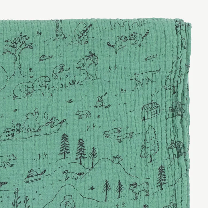 Manta 'the story' malachite green - Imagen 4