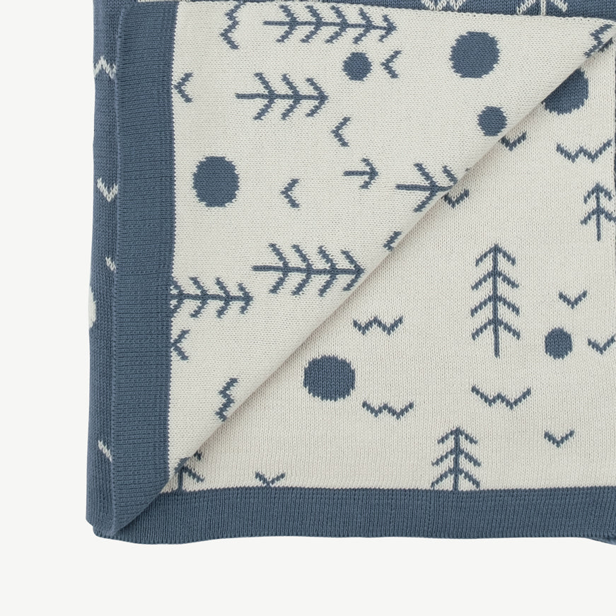 Manta tejida 'the woods' blue mirage - Imagen 3