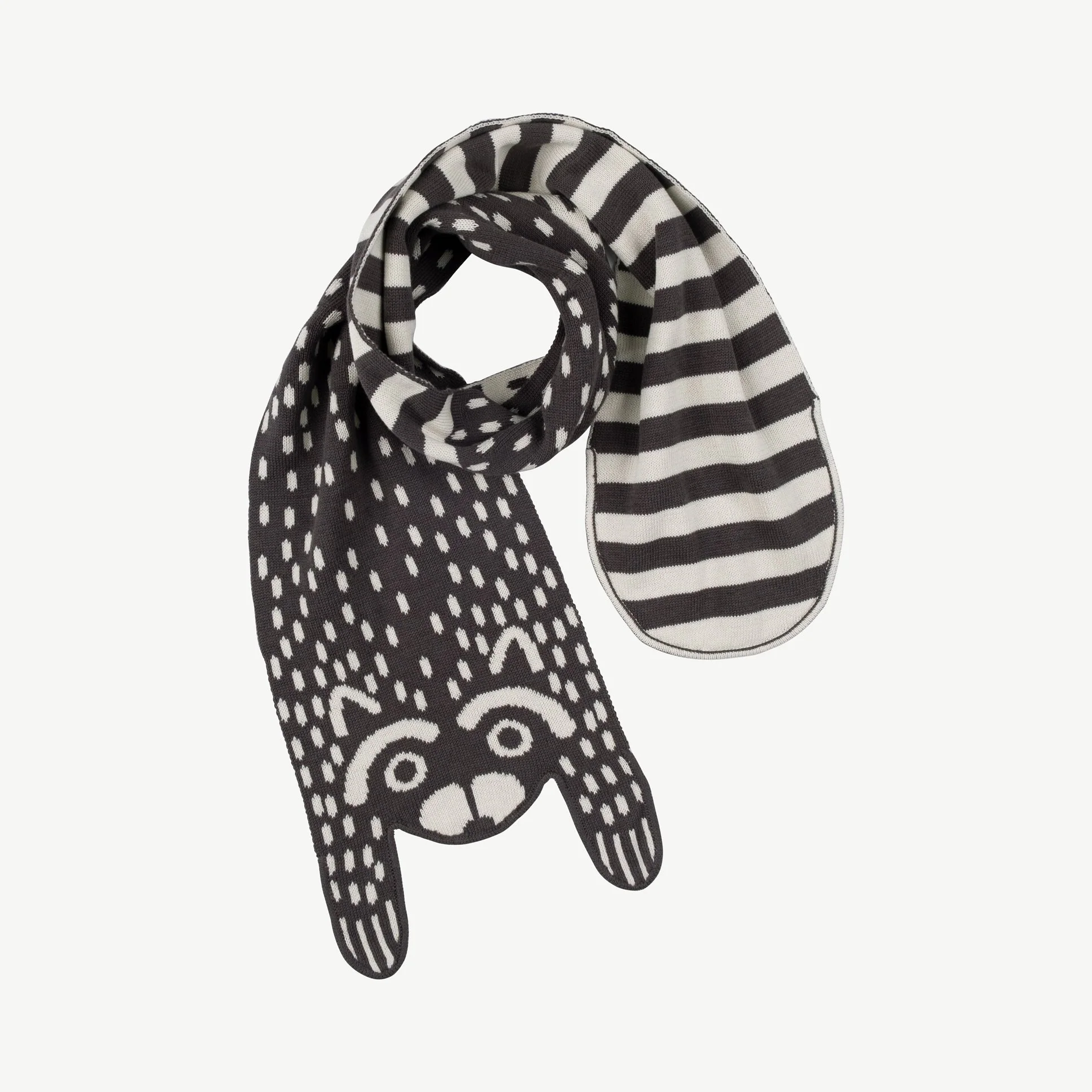 Bufanda tejida 'amazed racoon' dark shadow