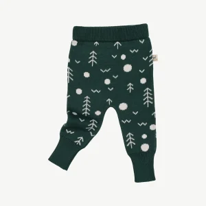 Pantalon tejido 'the woods' forest green