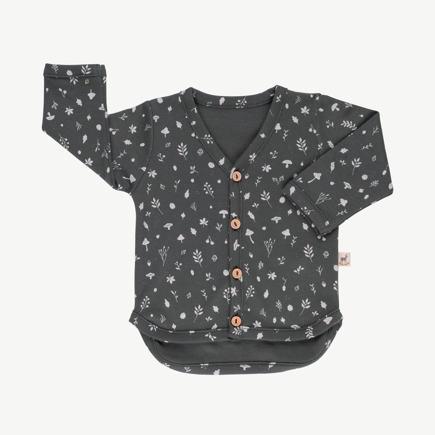 Cardigan 'woodland flora' dark shadow - Imagen 3