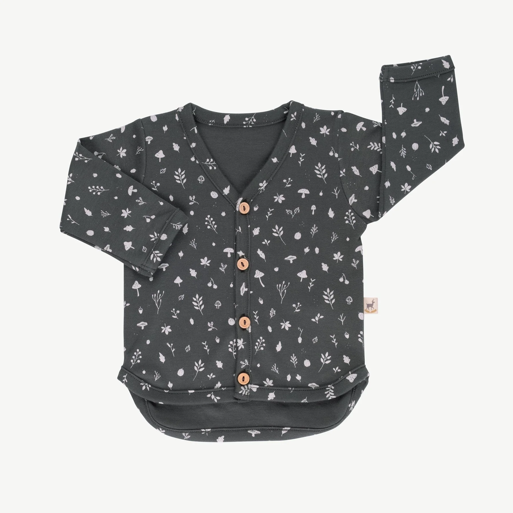 Cardigan 'woodland flora' dark shadow