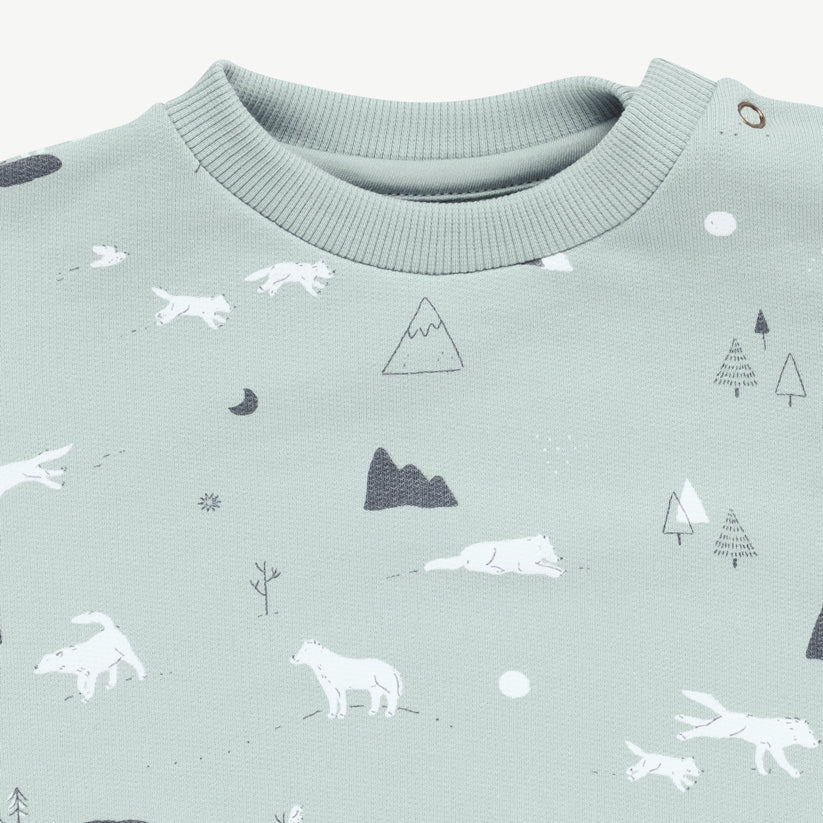 Sweatshirt 'guardian wolves' gray mist - Imagen 4