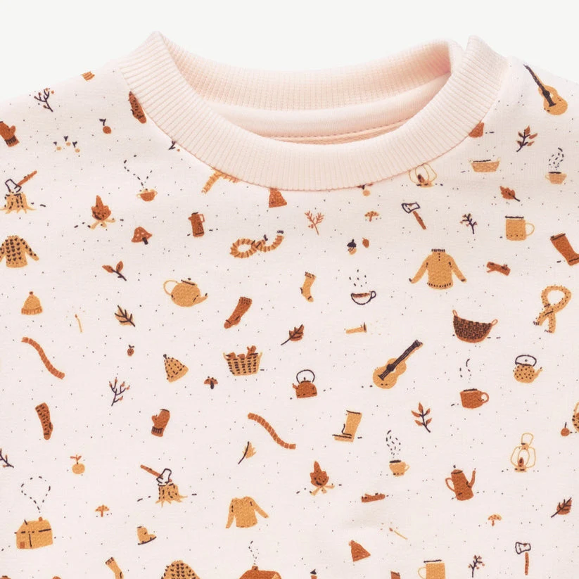 Sweatshirt 'winter essentials' pearl - Imagen 4