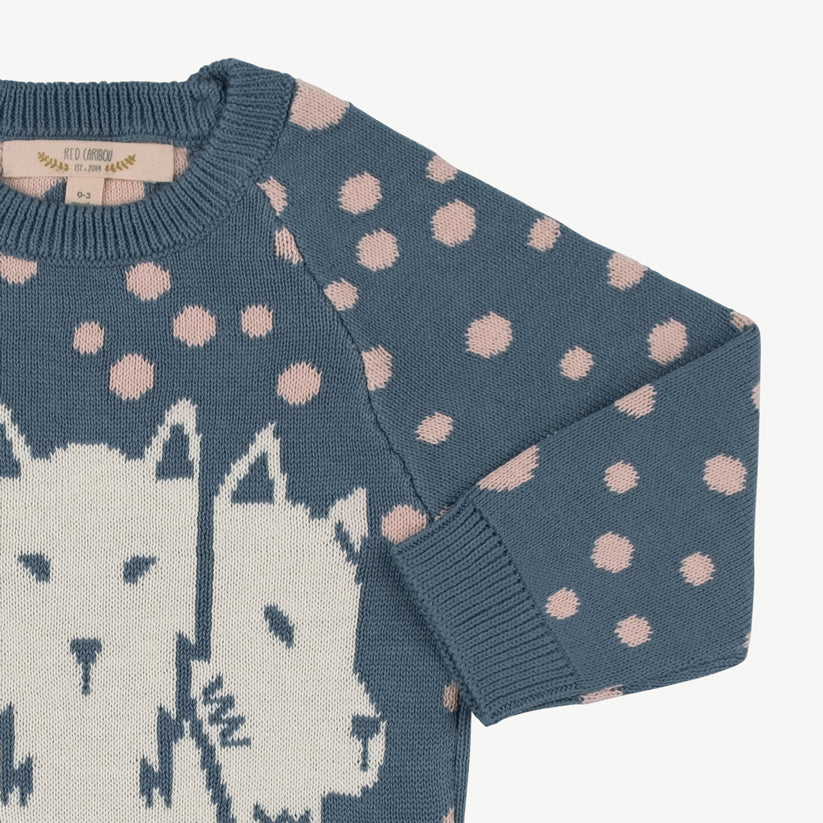 Chompa tejida 'the pack' blue mirage - Imagen 7