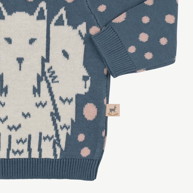 Chompa tejida 'the pack' blue mirage - Imagen 8