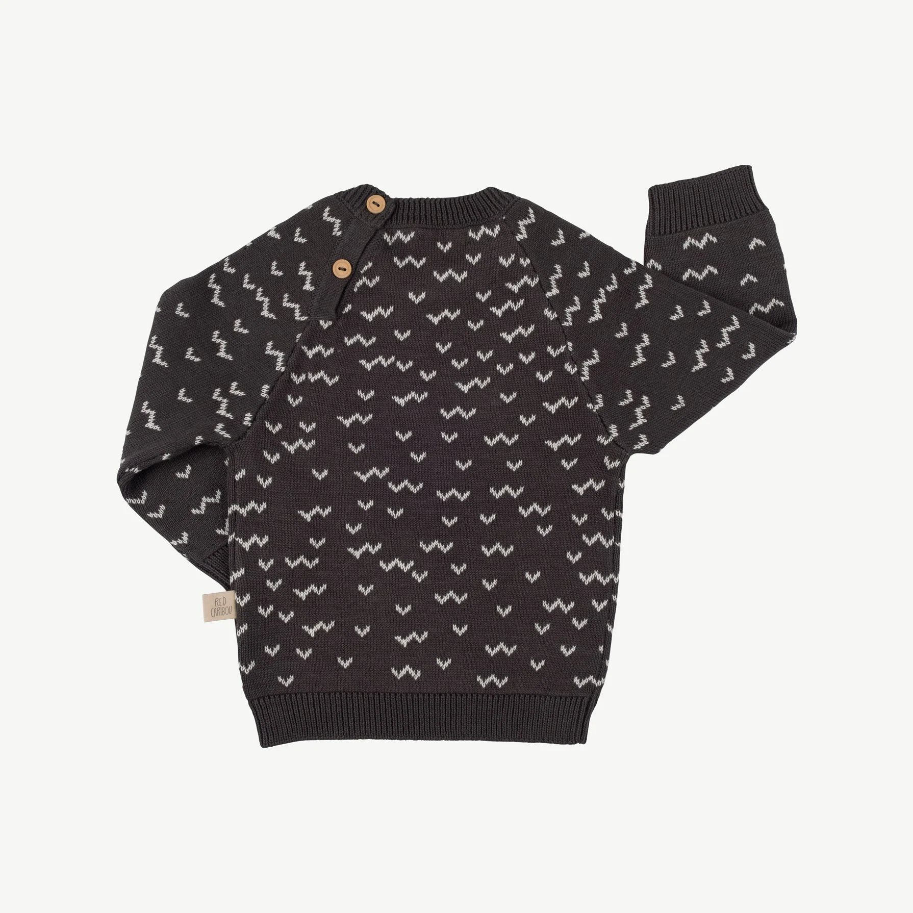 Chompa tejida 'sneaky racoon' dark shadow - Imagen 6