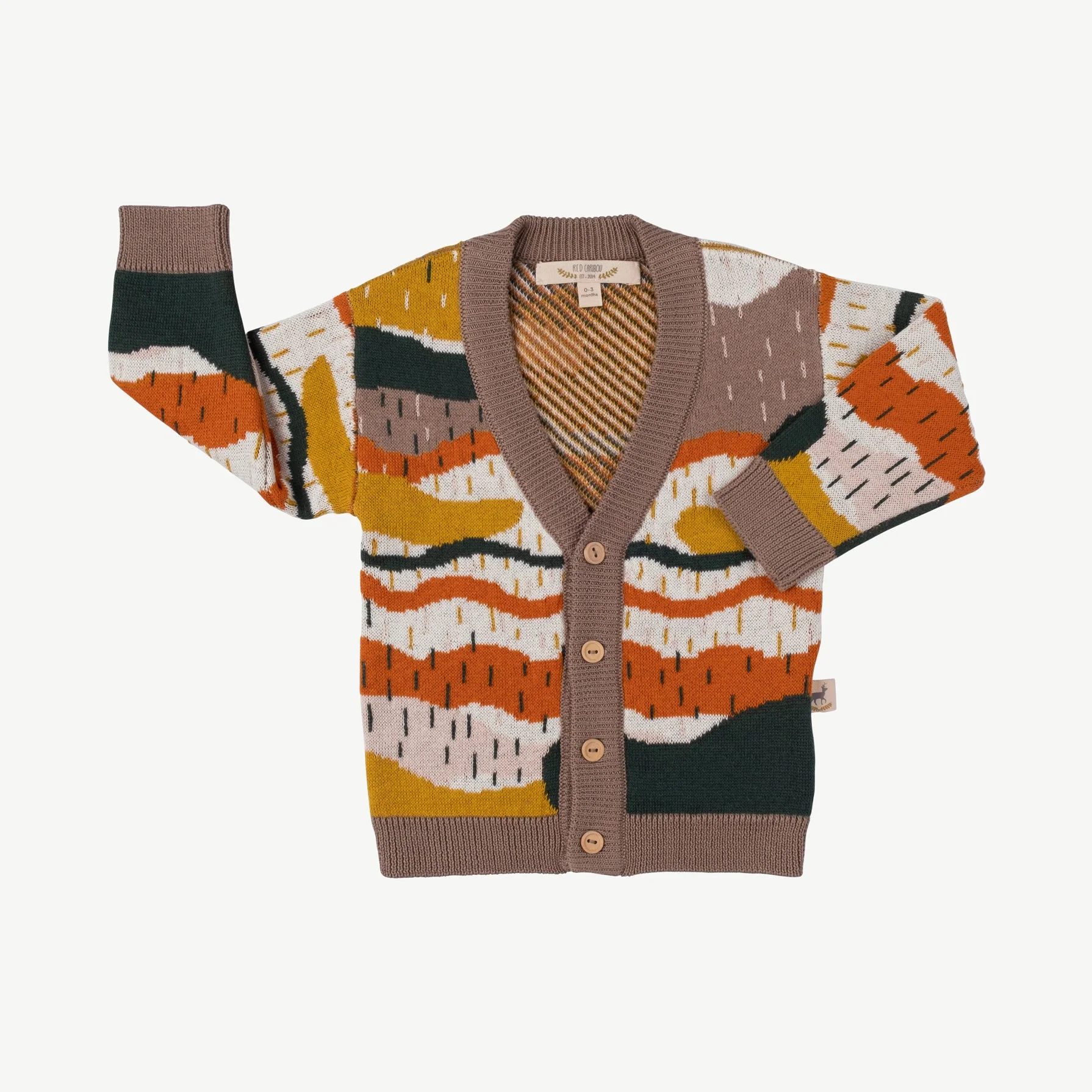 Cardigan tejido 'redwoods' light taupe