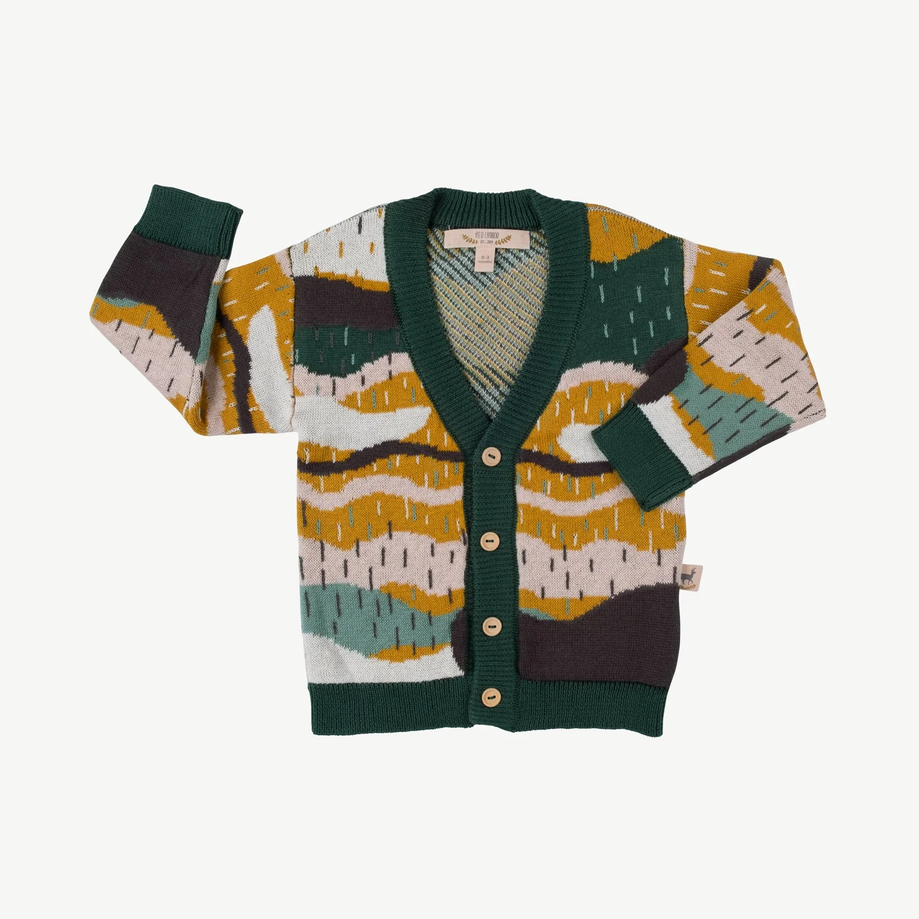 Cardigan tejido 'redwoods' forest green