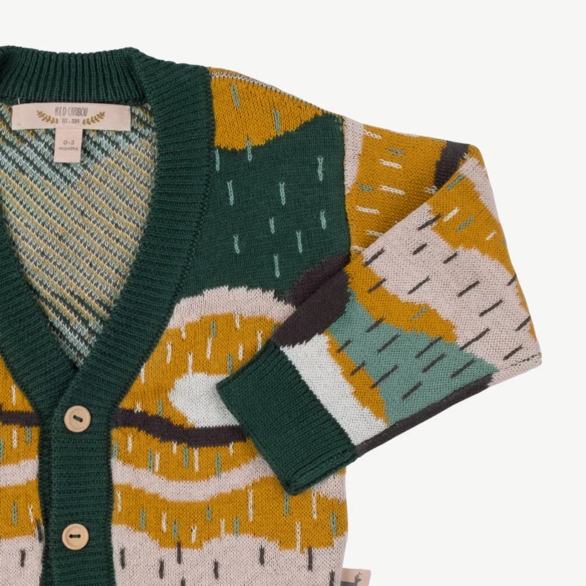 Cardigan tejido 'redwoods' forest green - Imagen 5