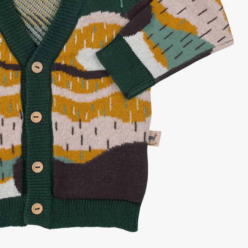 Cardigan tejido 'redwoods' forest green - Imagen 6