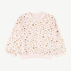 Sweatshirt 'winter essentials' pearl