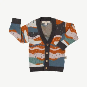 Cardigan tejido 'redwoods' dark shadow