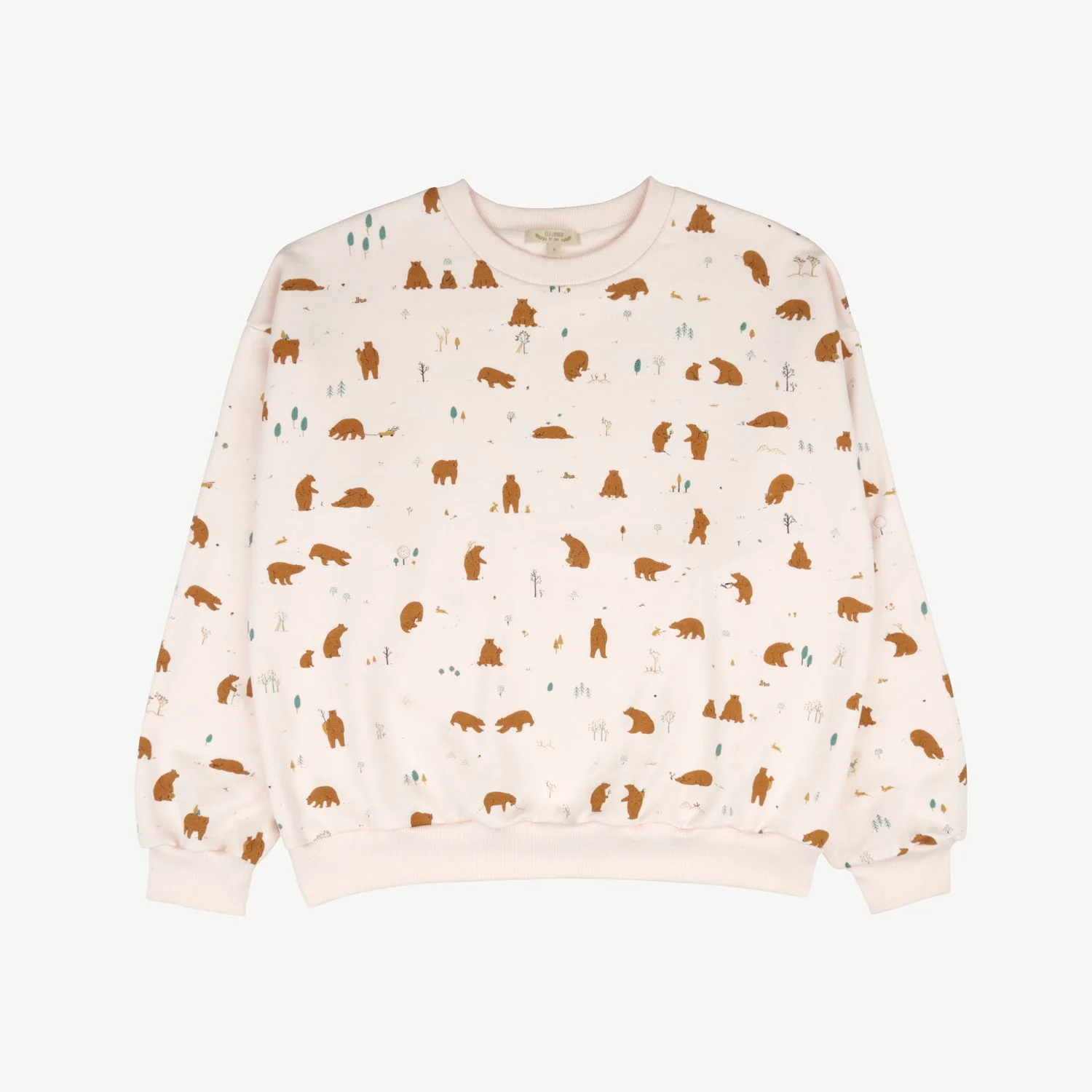 Sweatshirt 'forester bears' pearl