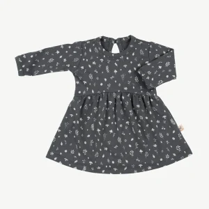 Vestido 'woodland flora' dark shadow