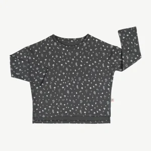 Polo oversized 'woodland flora' dark shadow