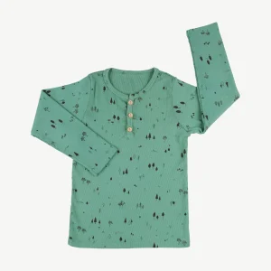 Polo henley 'the woods' malachite green
