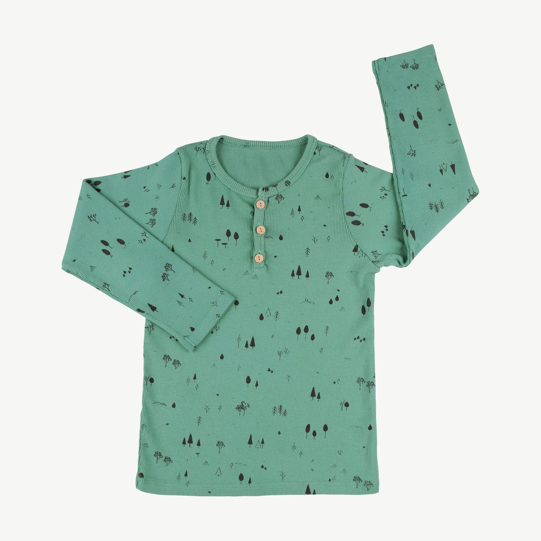 Polo henley 'the woods' malachite green