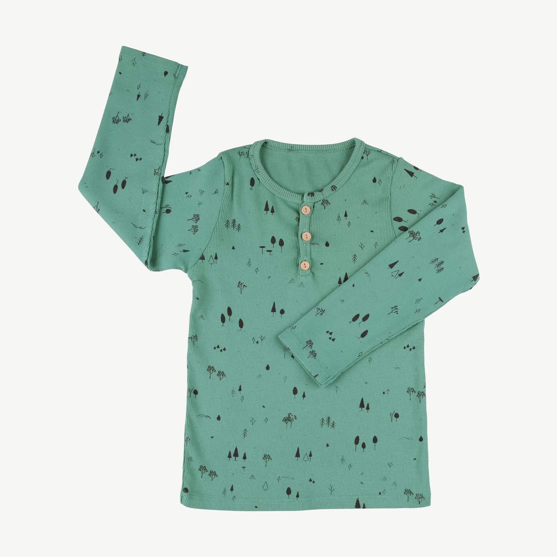 Polo henley 'the woods' malachite green - Imagen 4