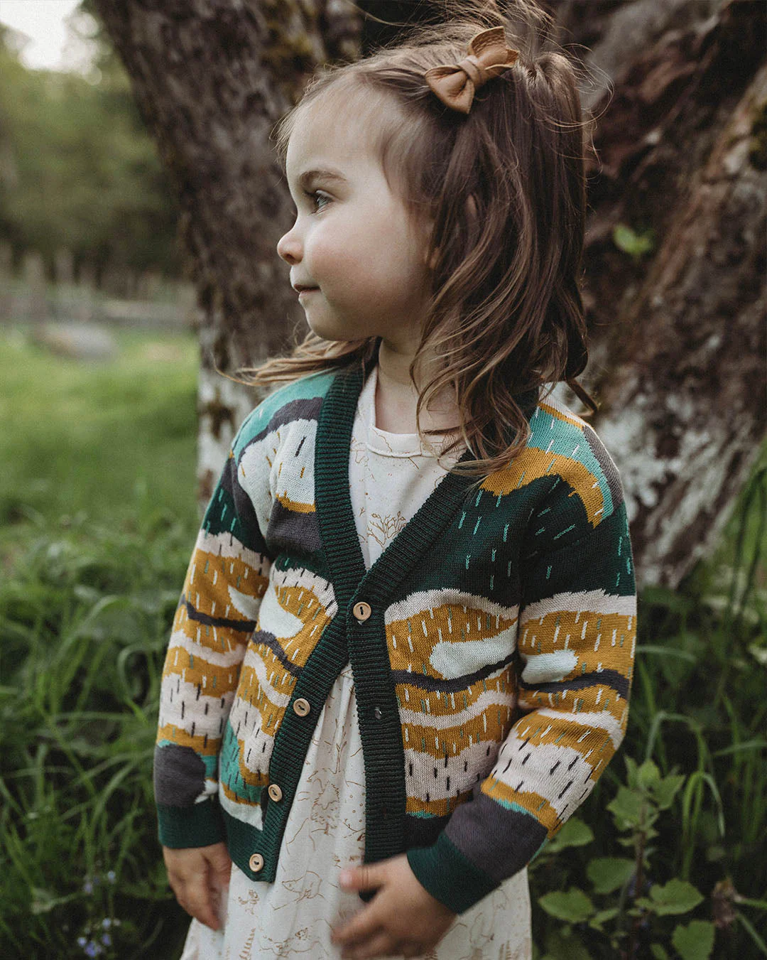 Cardigan tejido 'redwoods' forest green - Imagen 3