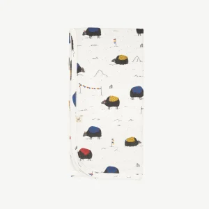 Manta reversible 'yak's journey' ecowhite