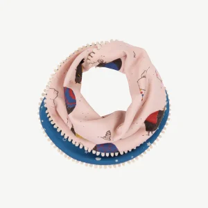 Bandana reversible 'yak's journey' peach whip