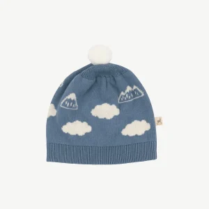 Gorro tejido 'mountain's view' blue mirage