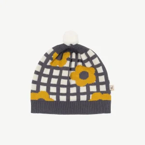 Gorro tejido 'winter flora' multi charcoal gray
