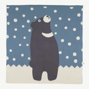 Manta tejida 'guided by the moon' multi blue mirage