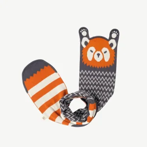 Bufanda tejida 'grr panda' multi charcoal gray