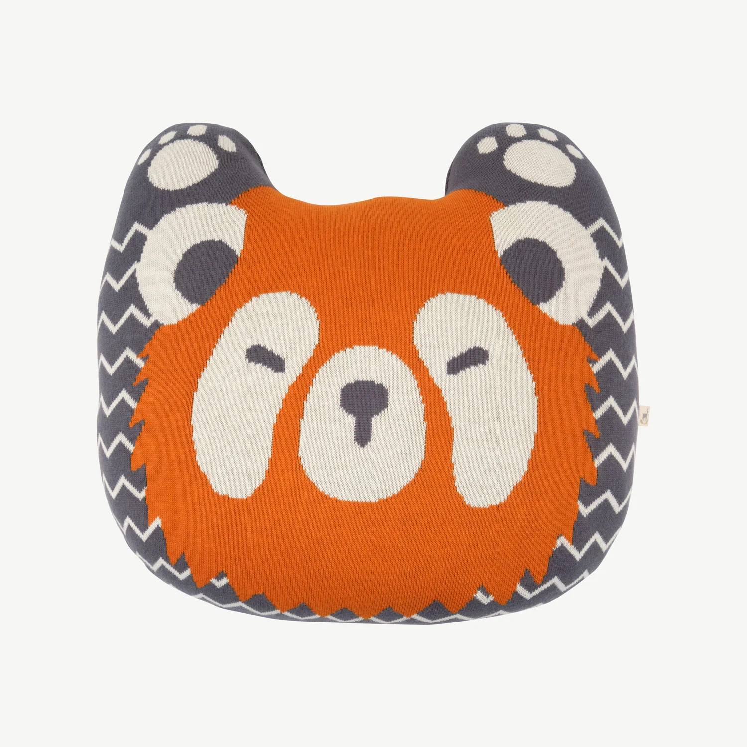 Almohada tejida 'steady yak' multi charcoal gray