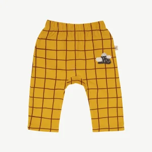 Pantalón corduroy 'mountain checks' golden glow
