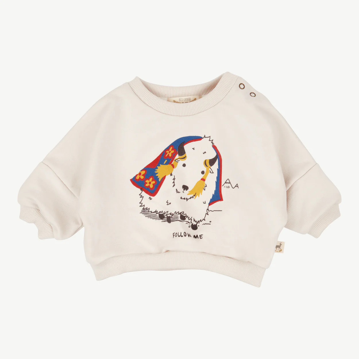 Polera 'follow me' white sand