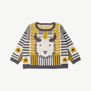 Chompa tejida 'steady yak' multi charcoal gray