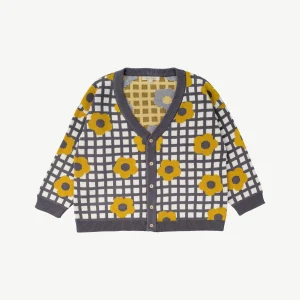 Cardigan tejido 'winter flora' multi charcoal gray