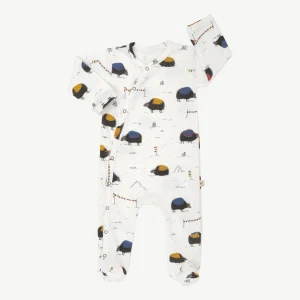 Enterizo con pies 'yak's journey' ecowhite