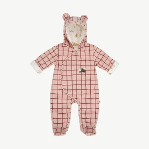 Enterizo acolchado 'mountain checks' rose glow