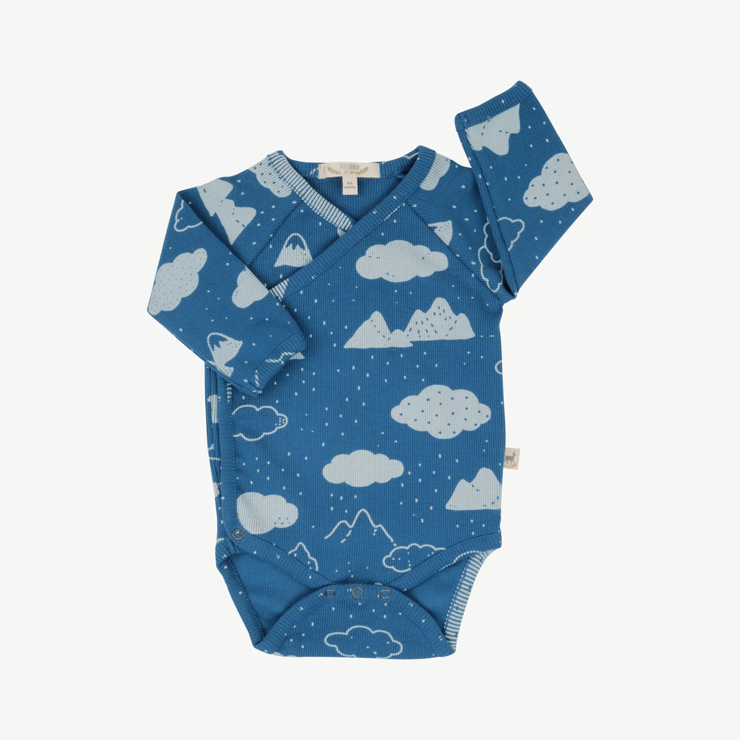 Body rib 'amongst the clouds' dark blue