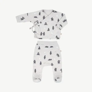 Conjunto Kimono + Pants 'magic moonbear' lunar rock