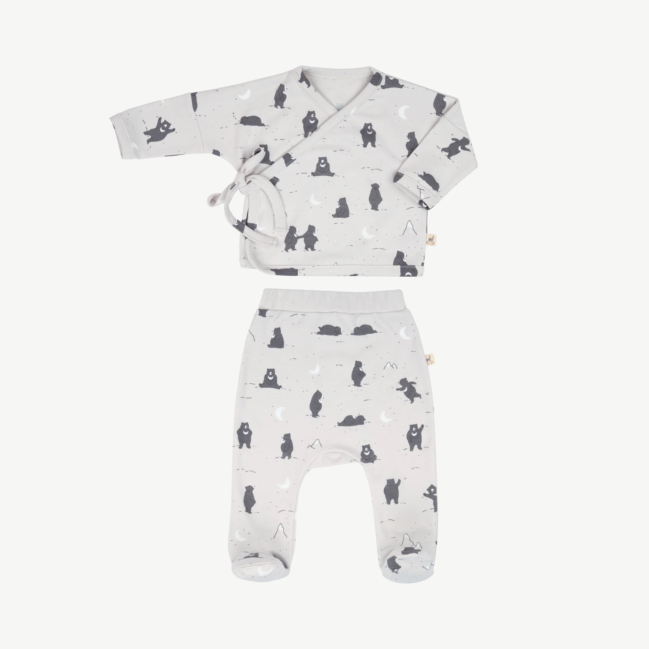 Conjunto Kimono + Pants 'magic moonbear' lunar rock