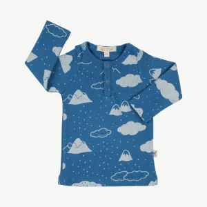 Polo henley 'amongst the clouds' dark blue