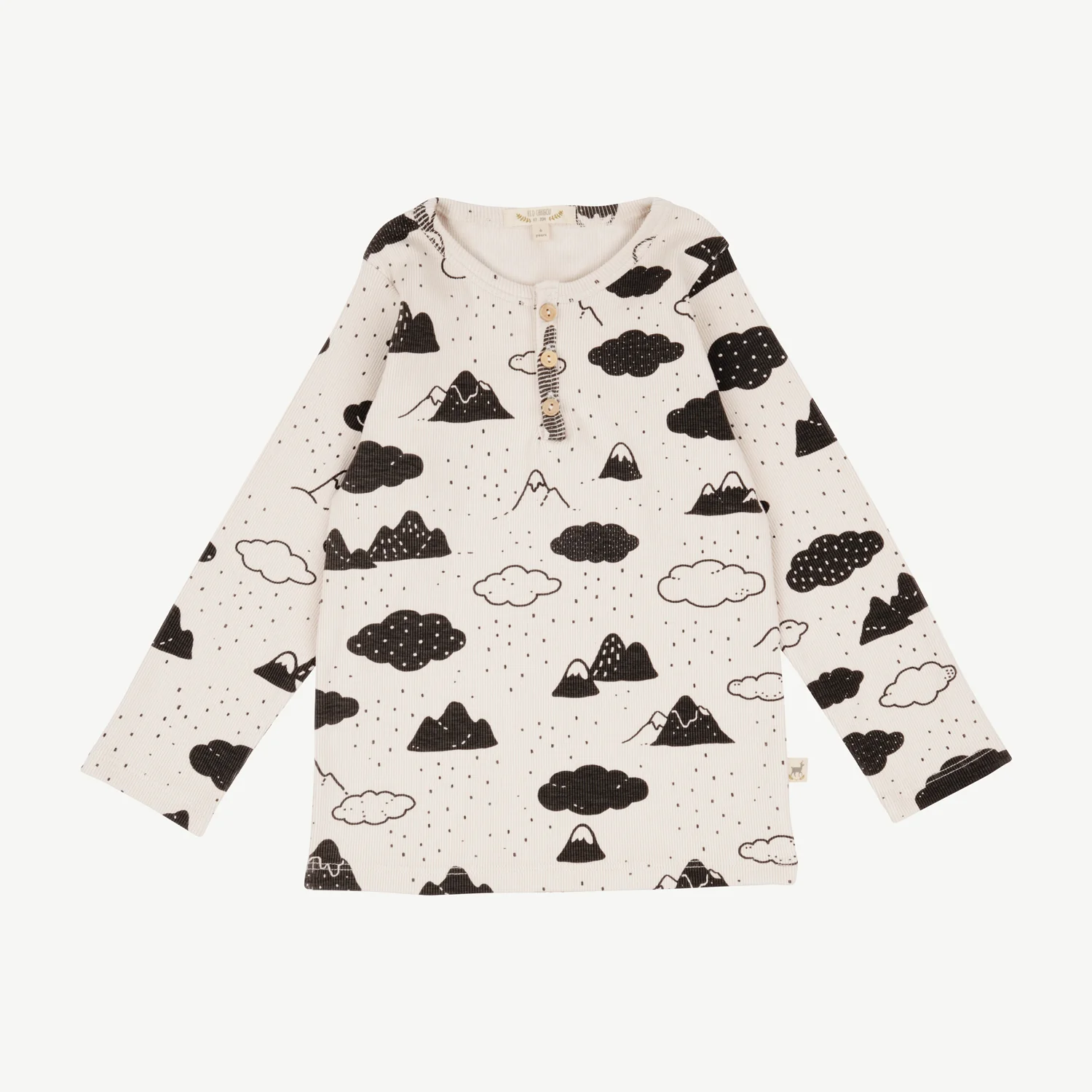 Polo henley 'amongst the clouds' white sand