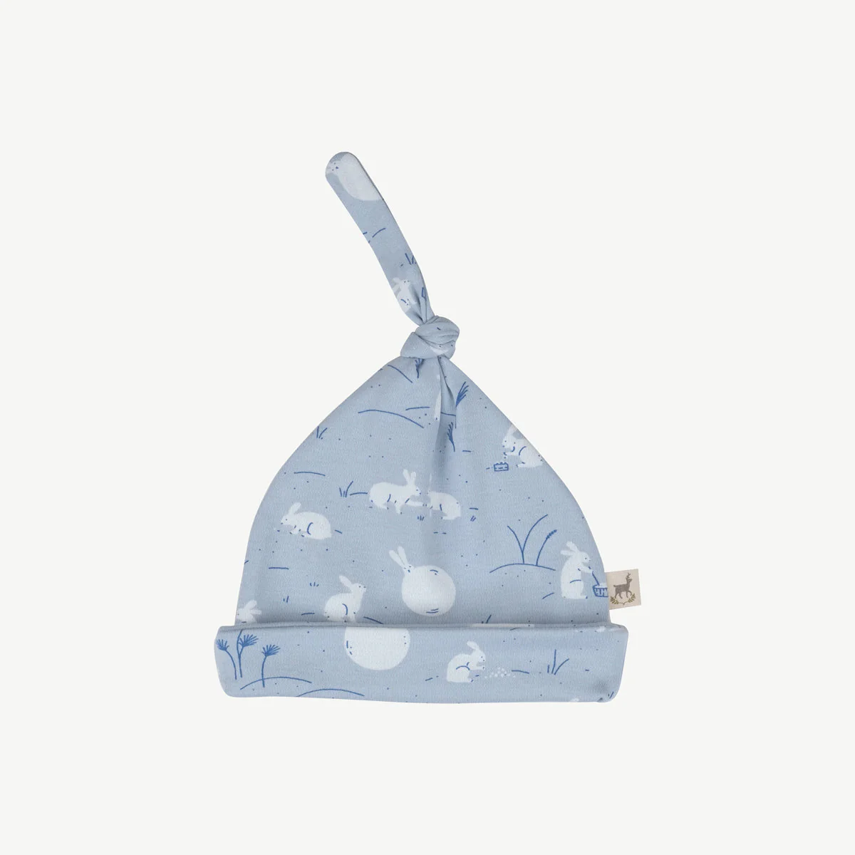 Gorrito de Bebé ‘Moonlit Usagi’ (Conejos) Celestial Blue