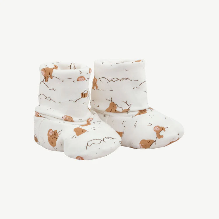 Botitas de Bebé ‘Monkey Snow Day' (Monos) Ivory