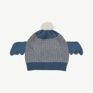 Gorrito de alitas Tejido de Bebé ‘Multi' Blue Mirage