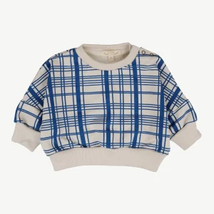 Polera ‘Winter Checks Dark Blue’ (Cuadros) White Sand