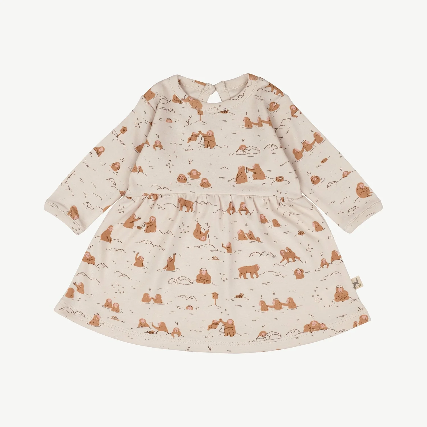 Vestido de Bebé 'Monkey Snow Day' (Monos) Sandshell